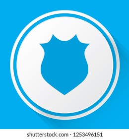 An Illustrated Icon Isolated on a Background - Pointy Shield