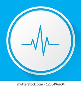 An Illustrated Icon Isolated on a Background - Heartbeat