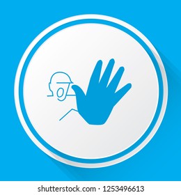 An Illustrated Icon Isolated on a Background - High Five