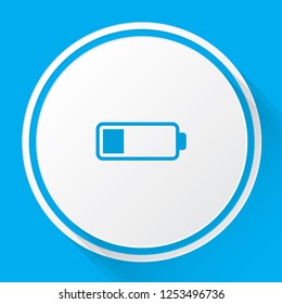 An Illustrated Icon Isolated on a Background - Low Battery