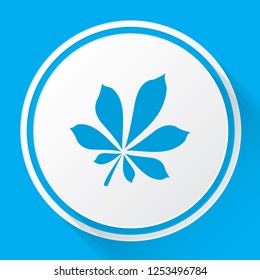 An Illustrated Icon Isolated on a Background - Leaf