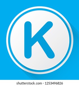 An Illustrated Icon Isolated on a Background - K