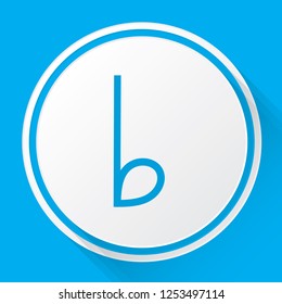 An Illustrated Icon Isolated on a Background - Flat