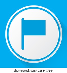 An Illustrated Icon Isolated on a Background - Flag