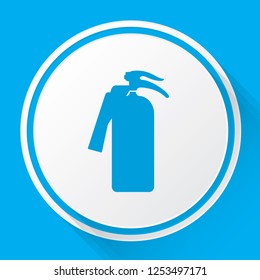 An Illustrated Icon Isolated on a Background - Fire Extinguisher