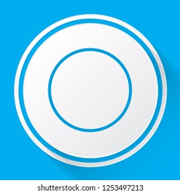 An Illustrated Icon Isolated on a Background - Empty Pie Chart