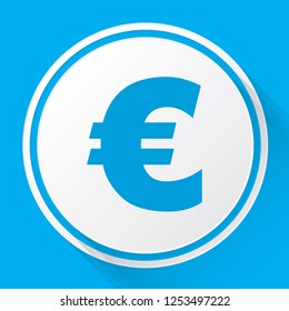 An Illustrated Icon Isolated on a Background - Euro Sign