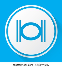 An Illustrated Icon Isolated on a Background - Double Whole Note