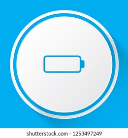 An Illustrated Icon Isolated on a Background - Empty Battery