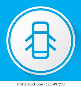 An Illustrated Icon Isolated on a Background - Doors Open