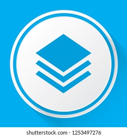An Illustrated Icon Isolated on a Background - Diamond Layers
