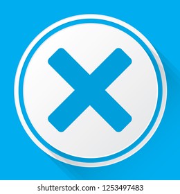 An Illustrated Icon Isolated on a Background - Cross