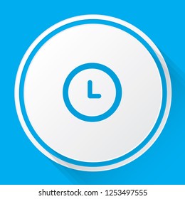 An Illustrated Icon Isolated on a Background - Clock