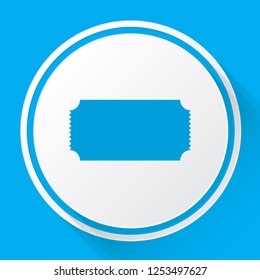 An Illustrated Icon Isolated on a Background - Cinema Ticket