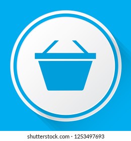 An Illustrated Icon Isolated on a Background - Basket