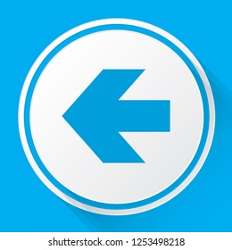 An Illustrated Icon Isolated on a Background - Arrow Left