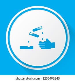 An Illustrated Icon Isolated on a Background - Acidic Substances
