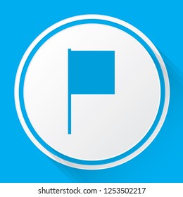 An Illustrated Icon Isolated on a Background - Flag