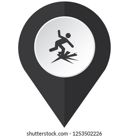 An Illustrated Icon Isolated on a Background - Thin Ice