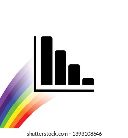 An Illustrated Icon Isolated on a Background - Vertical Chart