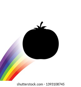 An Illustrated Icon Isolated on a Background - Tomato