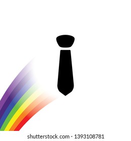 An Illustrated Icon Isolated on a Background - Tie
