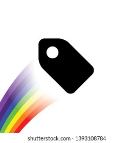 An Illustrated Icon Isolated on a Background - Tag