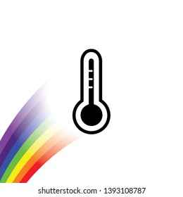 An Illustrated Icon Isolated on a Background - Thermometer