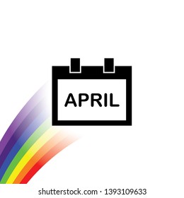 An Illustrated Icon Isolated on a Background - Square Calendar Month