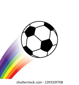 An Illustrated Icon Isolated on a Background - Soccer Ball