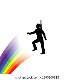 An Illustrated Icon Isolated on a Background - Safety Harness