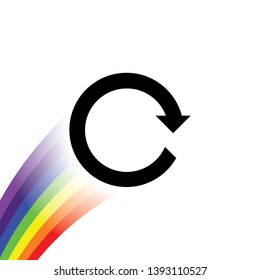 An Illustrated Icon Isolated on a Background - Refresh Forward