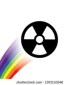 An Illustrated Icon Isolated on a Background - Radio Active