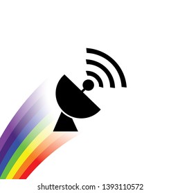 An Illustrated Icon Isolated on a Background - Radar