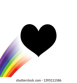 An Illustrated Icon Isolated on a Background - Hearts Card Suit