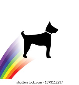 An Illustrated Icon Isolated on a Background - Guard Dog