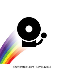 An Illustrated Icon Isolated on a Background - Fire Alarm Bell