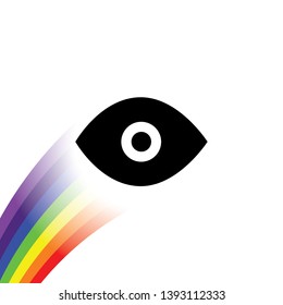 An Illustrated Icon Isolated on a Background - Eye