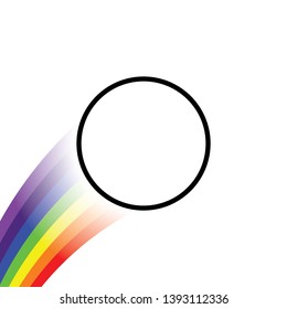 An Illustrated Icon Isolated on a Background - Empty Pie Chart