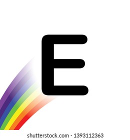 An Illustrated Icon Isolated on a Background - E