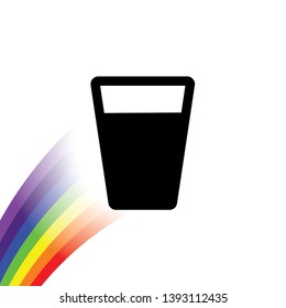 An Illustrated Icon Isolated on a Background - Cup Drink