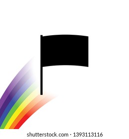 An Illustrated Icon Isolated on a Background - Arc Flag