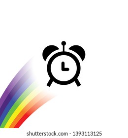 An Illustrated Icon Isolated on a Background - Alarm