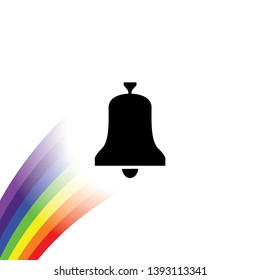 An Illustrated Icon Isolated on a Background - Bell