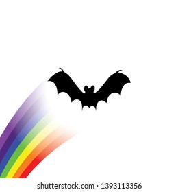 An Illustrated Icon Isolated on a Background - Bat2