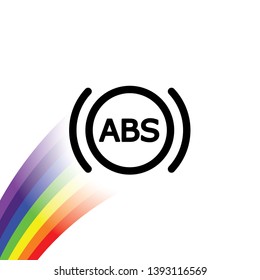 An Illustrated Icon Isolated on a Background - ABS Light