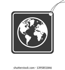 An Illustrated Icon Isolated on a Background - World North America South America Europe