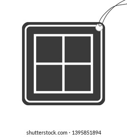 An Illustrated Icon Isolated on a Background - Web Wireframe Square Split