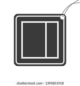 An Illustrated Icon Isolated on a Background - Web Wireframe Split Right