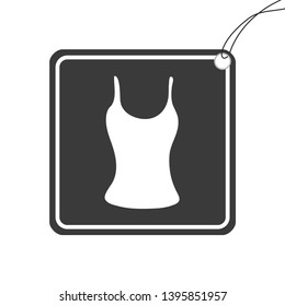 An Illustrated Icon Isolated on a Background - Vest Top